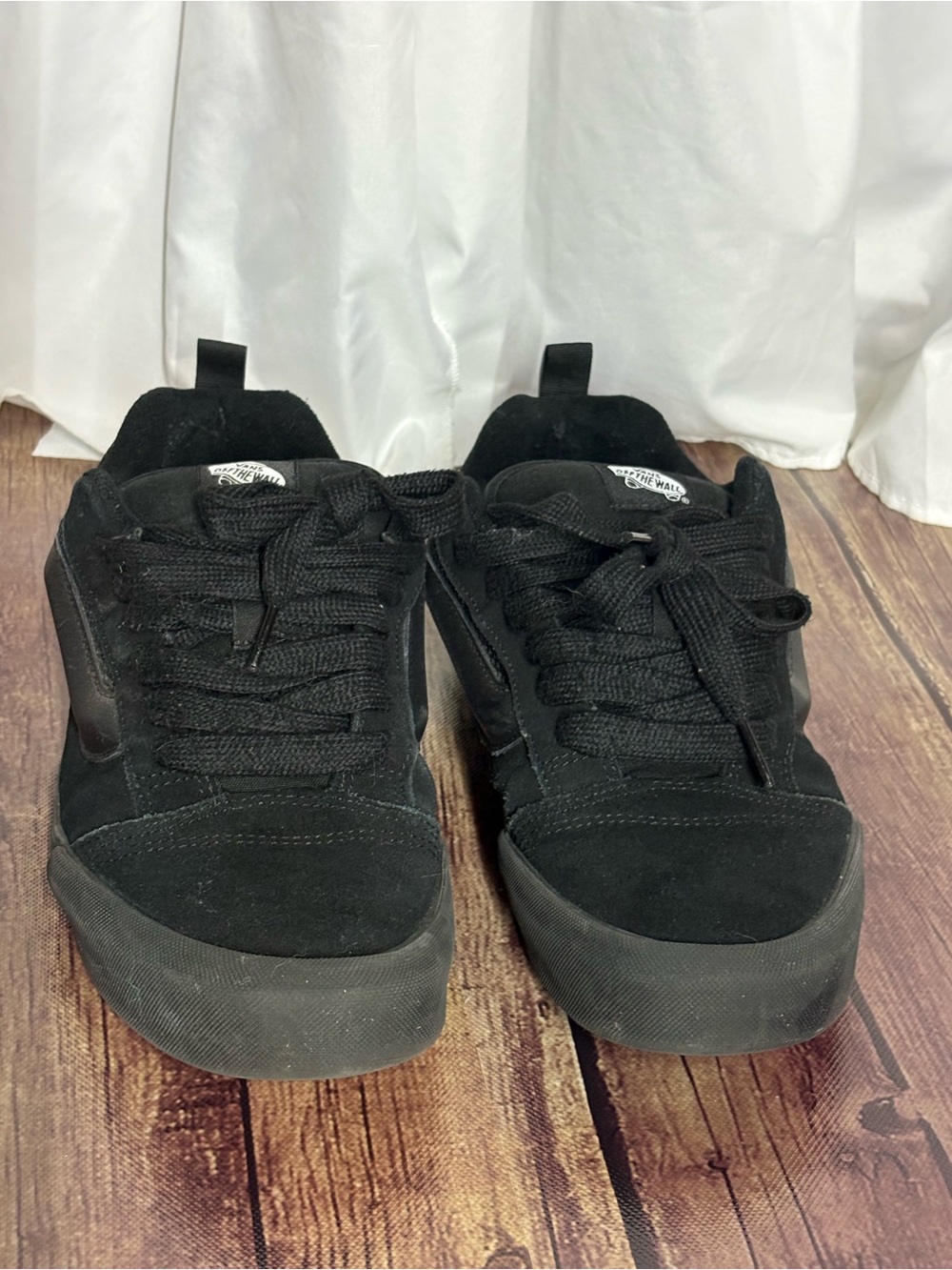 Vans Knu Skool Shoe Lifestyle, Retro Chunky, Suede Black/Black